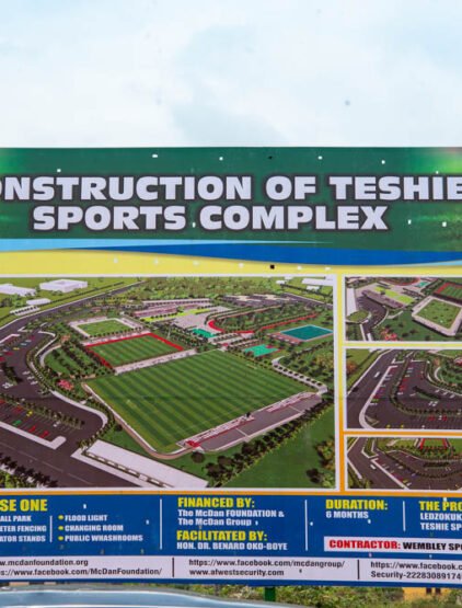 Teshie Sports Complex Sod Cutting