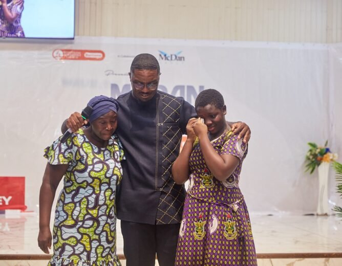 Drenched but Unbroken: The resilience of a BECE candidate at the McDan Youth Connect